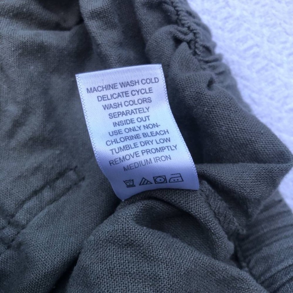 Ellos Women's Olive Linen Blend Shorts - Picture 5 of 12